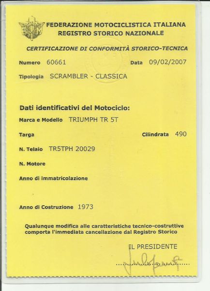 Triumph TR 5 Trophy 1973 136546