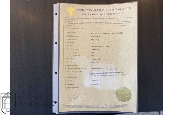 Austin-Healey 3000 Mk II (BJ7) 1963 19713