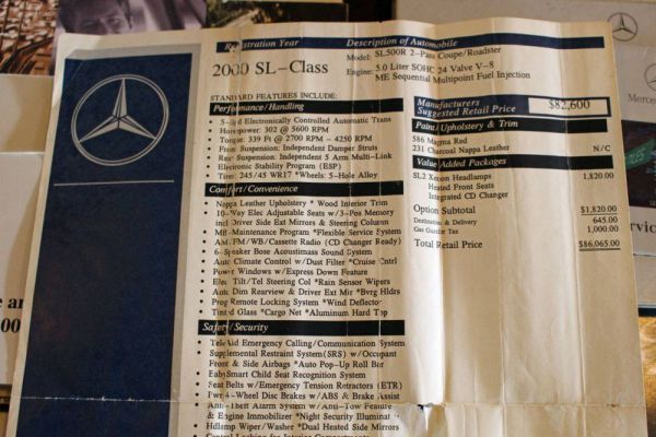 Mercedes-Benz SL 500 2000 30971