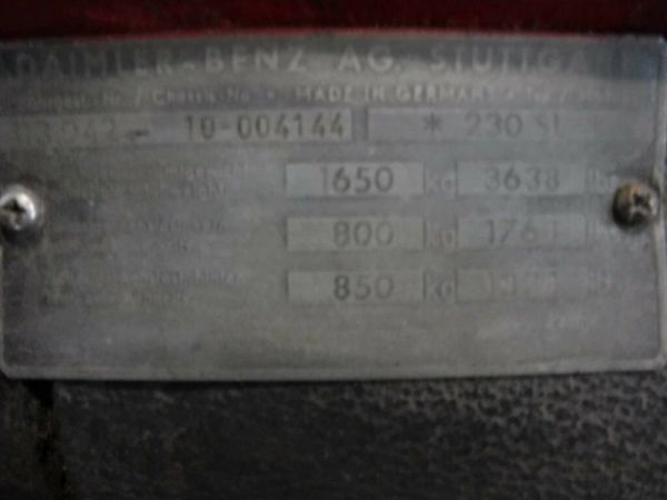 Mercedes-Benz 230 SL 1964 53860