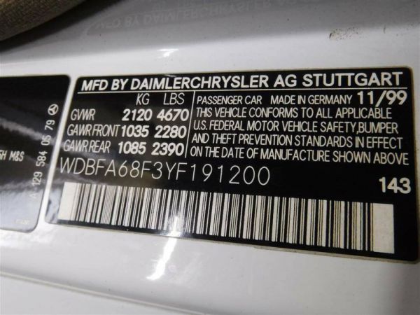 Mercedes-Benz SL 500 2000 54200