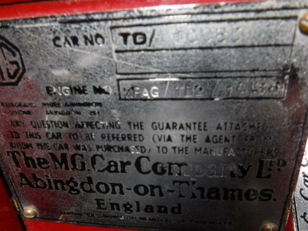 MG TD 1952 54458