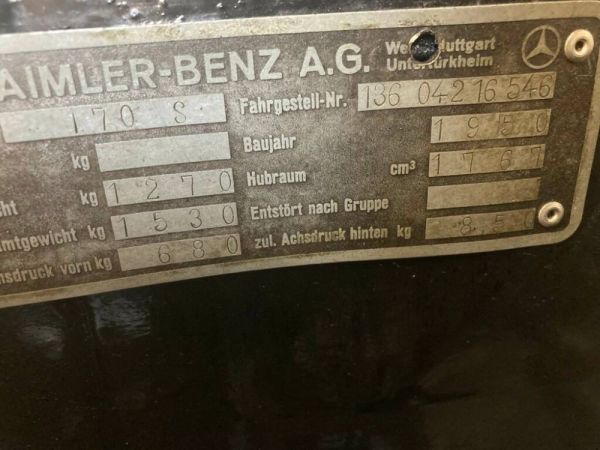 Mercedes-Benz 170 S Cabriolet A 1950 128355