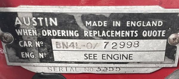 Austin-Healey 100/6 (BN4) 1959 120948