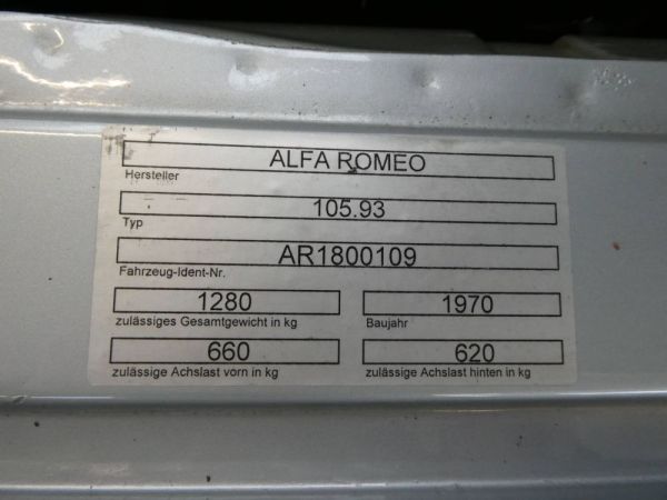 Alfa Romeo Junior Zagato GT 1300 1970 128722